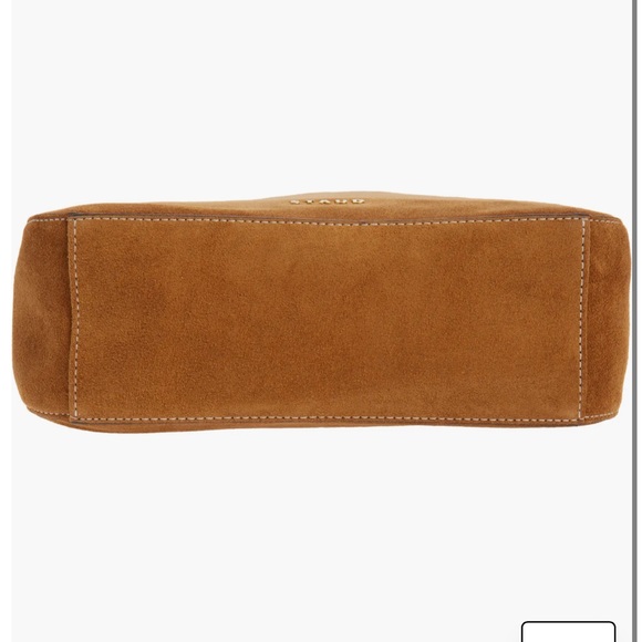 NWT Staud CHOCOLATE BROWN MEL SUDED SHOULDER BAG - Picture 9 of 10